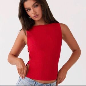 Peppermayo cherish you buckle top